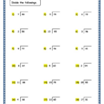4 Digit By 2 Digit Division Worksheets