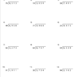 4 Digit By 2 Digit Division Worksheets