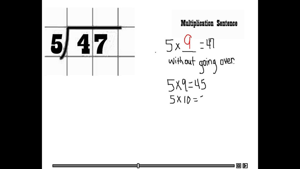 4th Grade Common Core 2 digit By 1 digit Division YouTube