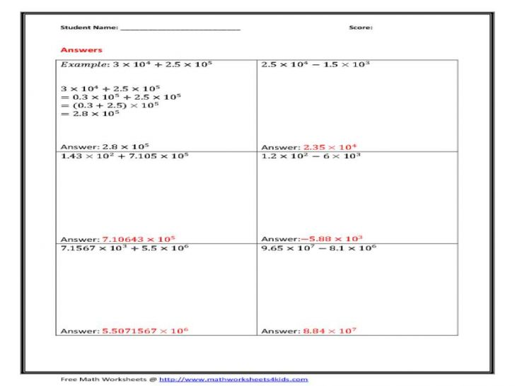 Atoms And Ions Worksheet Answers Also Kindergarten Scientific Notation 