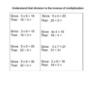 Division Is The Inverse Of Multiplication Interactive Worksheet