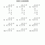 Division Worksheets 3rd Grade