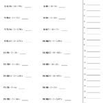 Finding Division Remainders Worksheet With Answer Key Printable Pdf