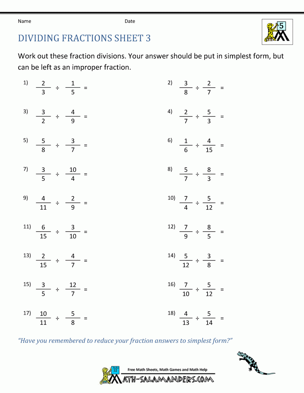 How To Divide Fractions How To Divide Fractions