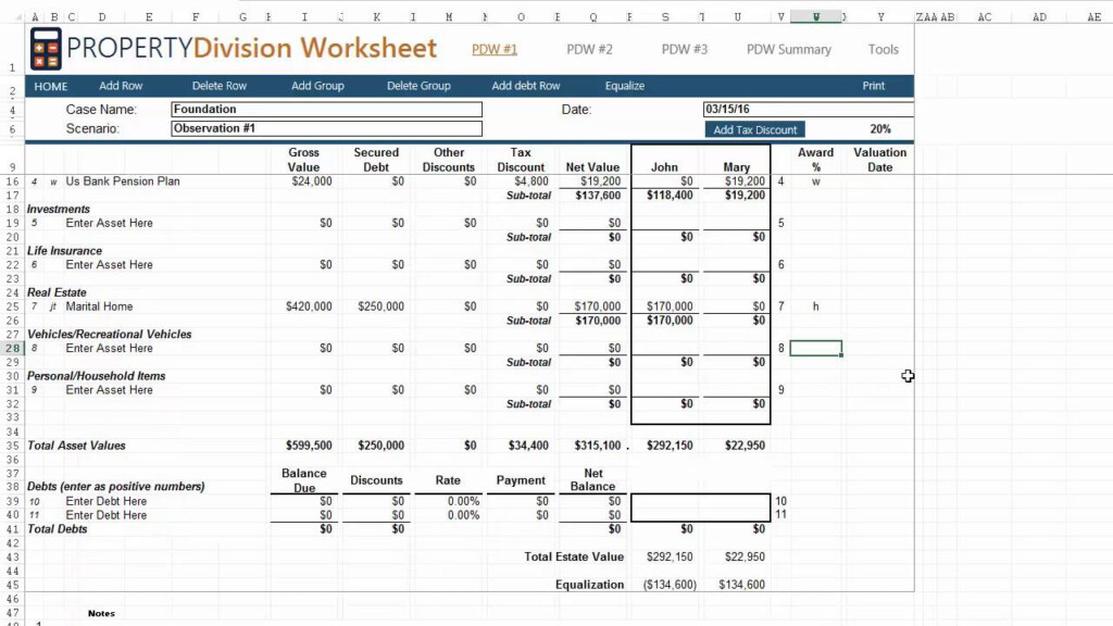 Lesson 7 Property Division Worksheet YouTube