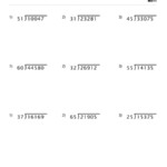 Long Division Worksheet With Double Digit Divisors Set 3 Childrens