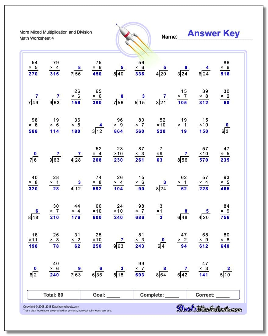 Mixed Multiplication And Division Mixed Multiplication And Division