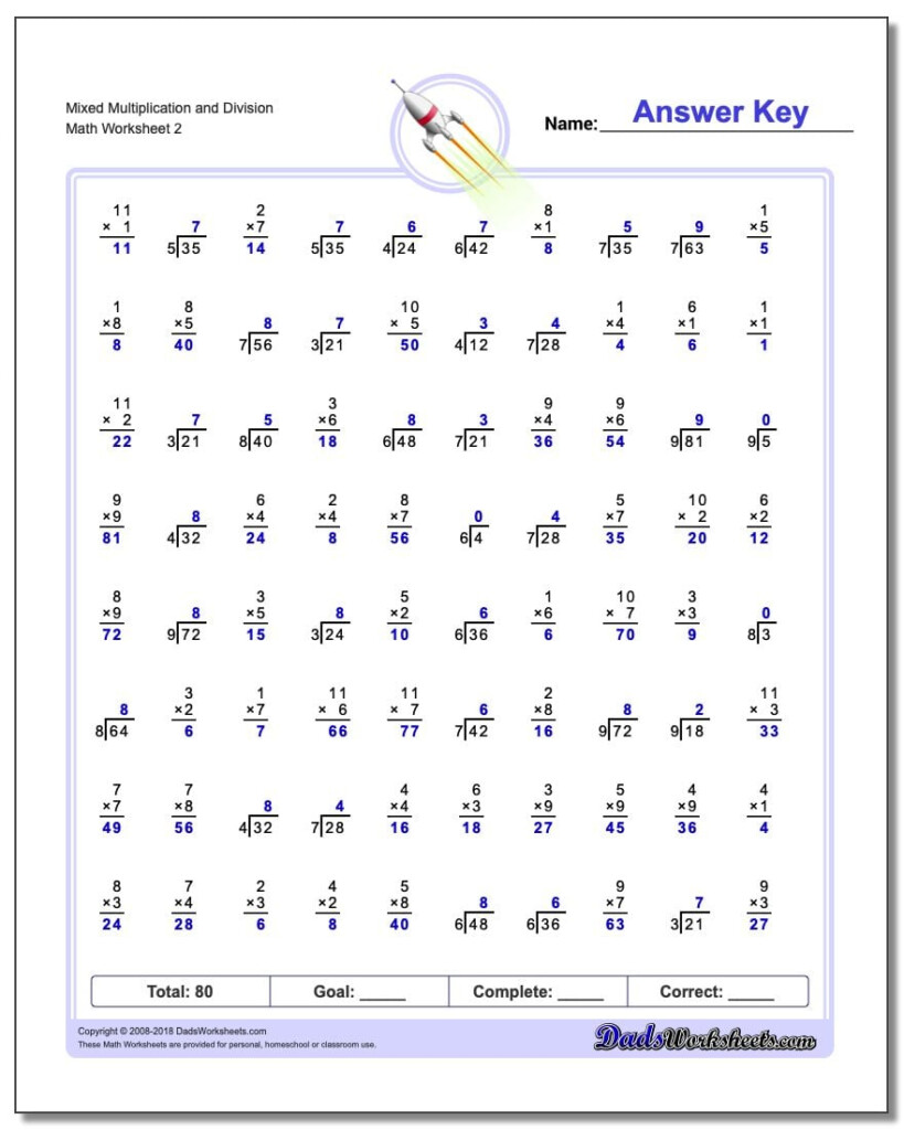 Mixed Multiplication And Division