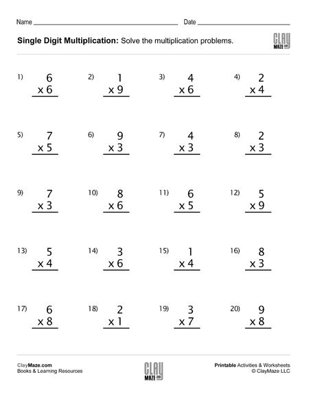 Multiplication Division Childrens Homeschool Books Workbooks 