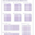 Multiplication Models Worksheets