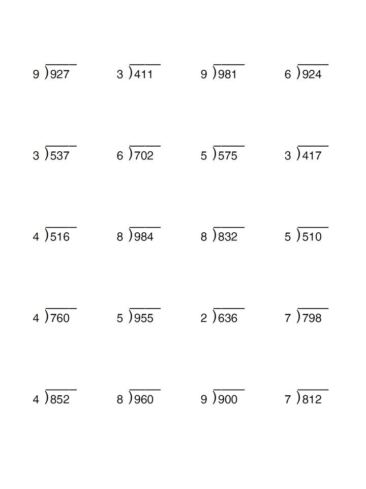 News From 210 Short Division Worksheet