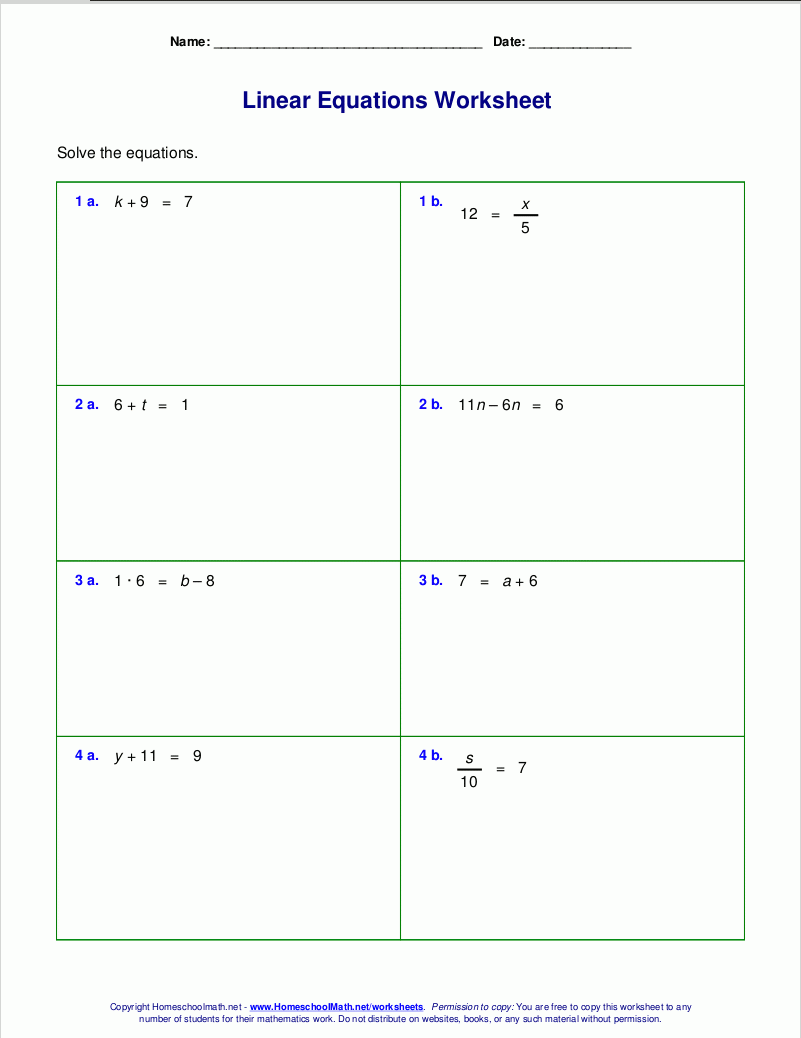 One Step Equations Multiplication And Division Worksheet Kuta Times 