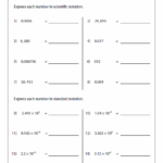 Scientific Notation Worksheets