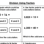 Year 6 Division Using Factors Lesson Classroom Secrets Classroom