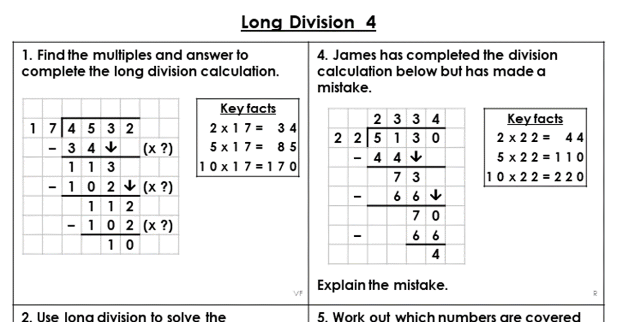 Year 6 Long Division 4 Lesson Classroom Secrets Long Division Year 6 Long Division 4 Lesson Classroom Secrets Long Division