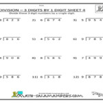 3 Digit Division Worksheets Free Library Download And With Remainders