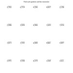3 Digit Long Division Worksheets Worksheets Master
