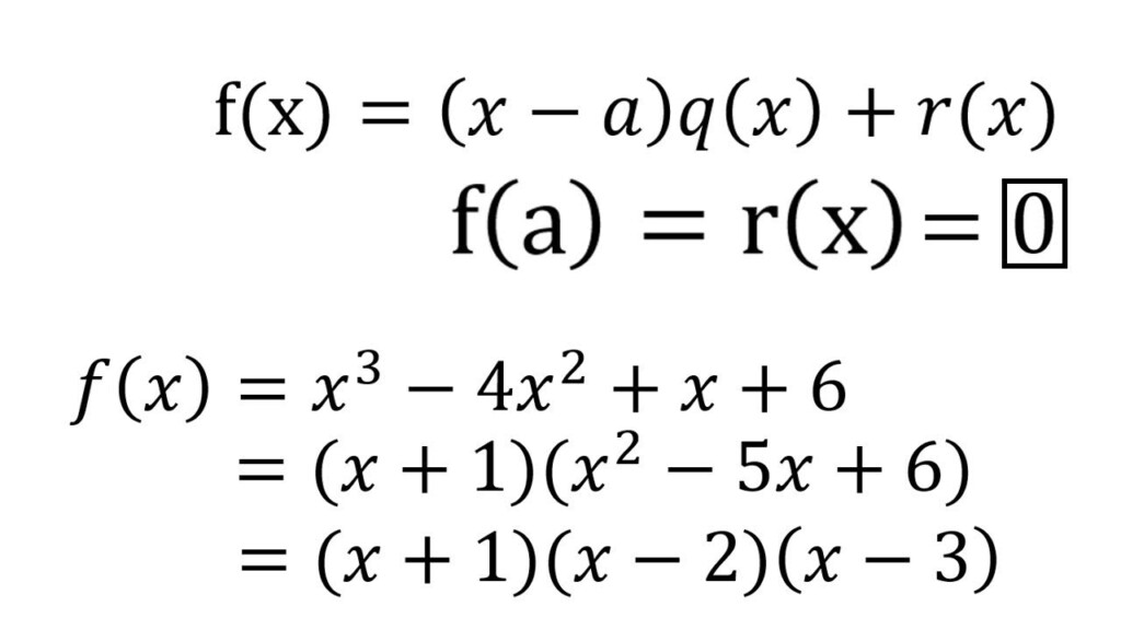 31 The Remainder And Factor Theorems Worksheet Answers Free Worksheet 