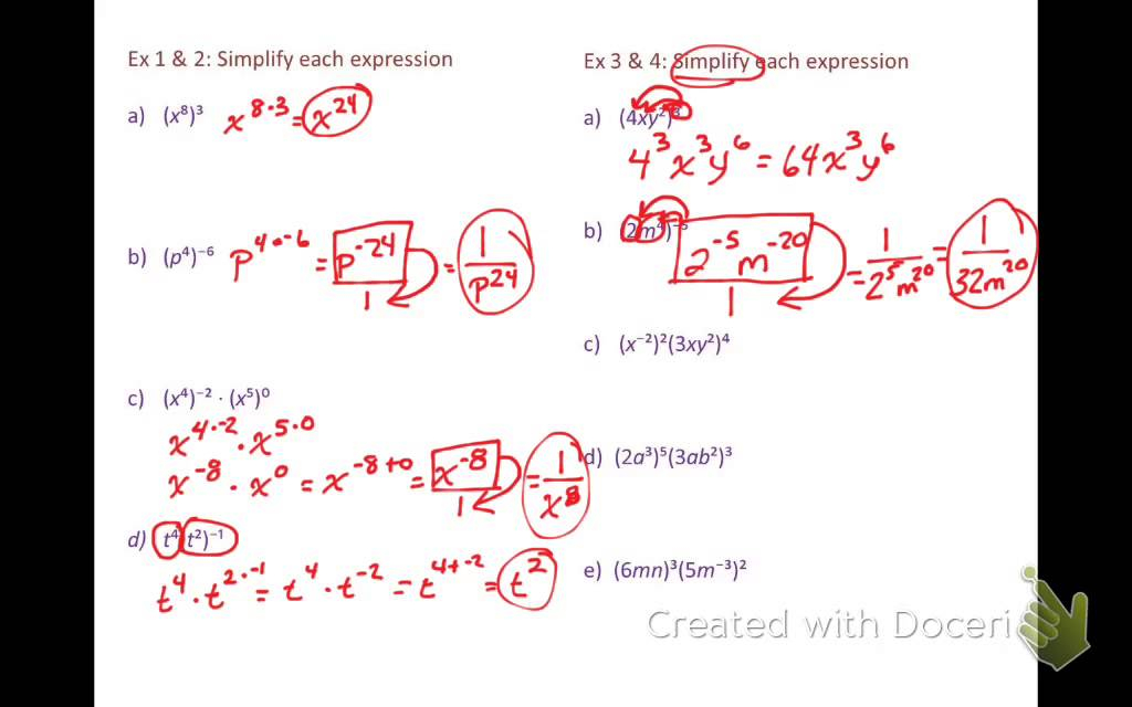 34 Multiplication Properties Of Exponents Worksheet Worksheet 