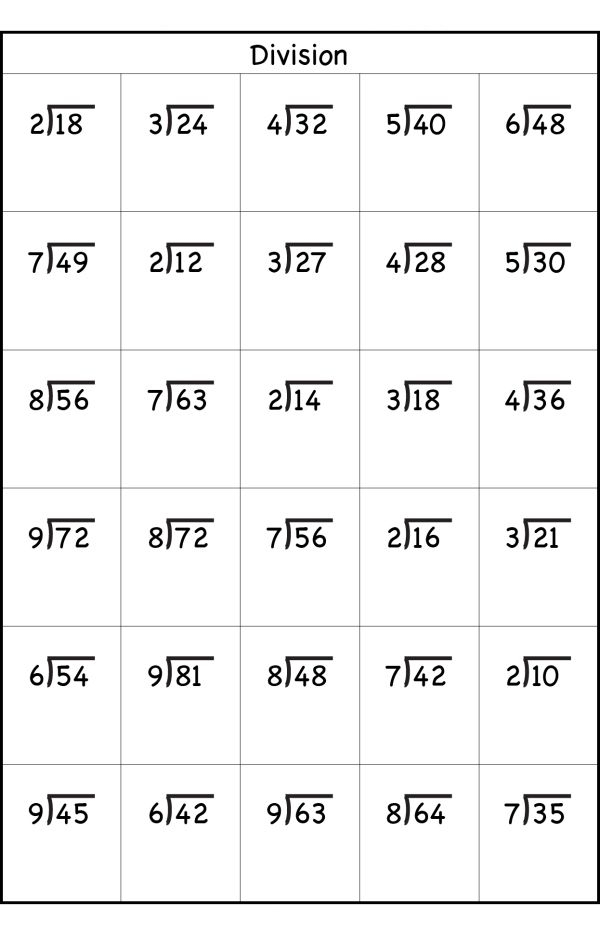3rd Grade Division Worksheets Best Coloring Pages For Kids Math