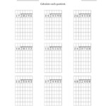 4 Digit By 2 Digit Long Division With Grid Assistance And NO Remainders A