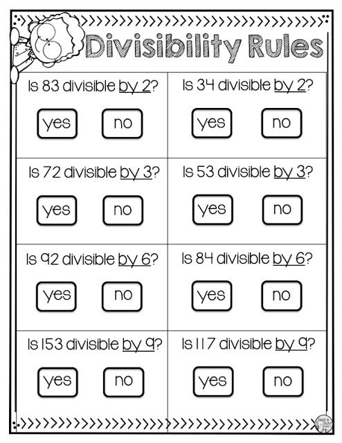 4 Divisibility Rules Every Student Should Master With FREEBIES