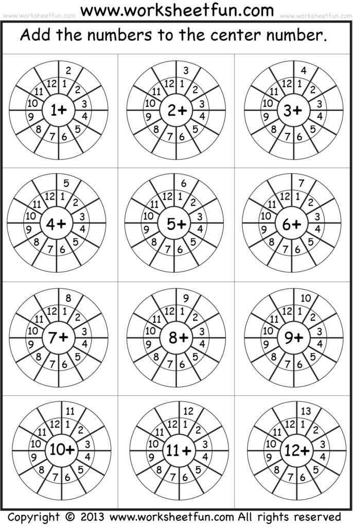 Basic Addition Facts 1 12 Worksheet FREE Printable Worksheets 