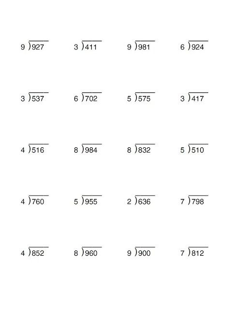 Bus Stop Division Worksheets Bus Stop Division Division Worksheets 