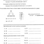 Divisibility Rules Worksheet 6th Grade Prime And Composite Numbers
