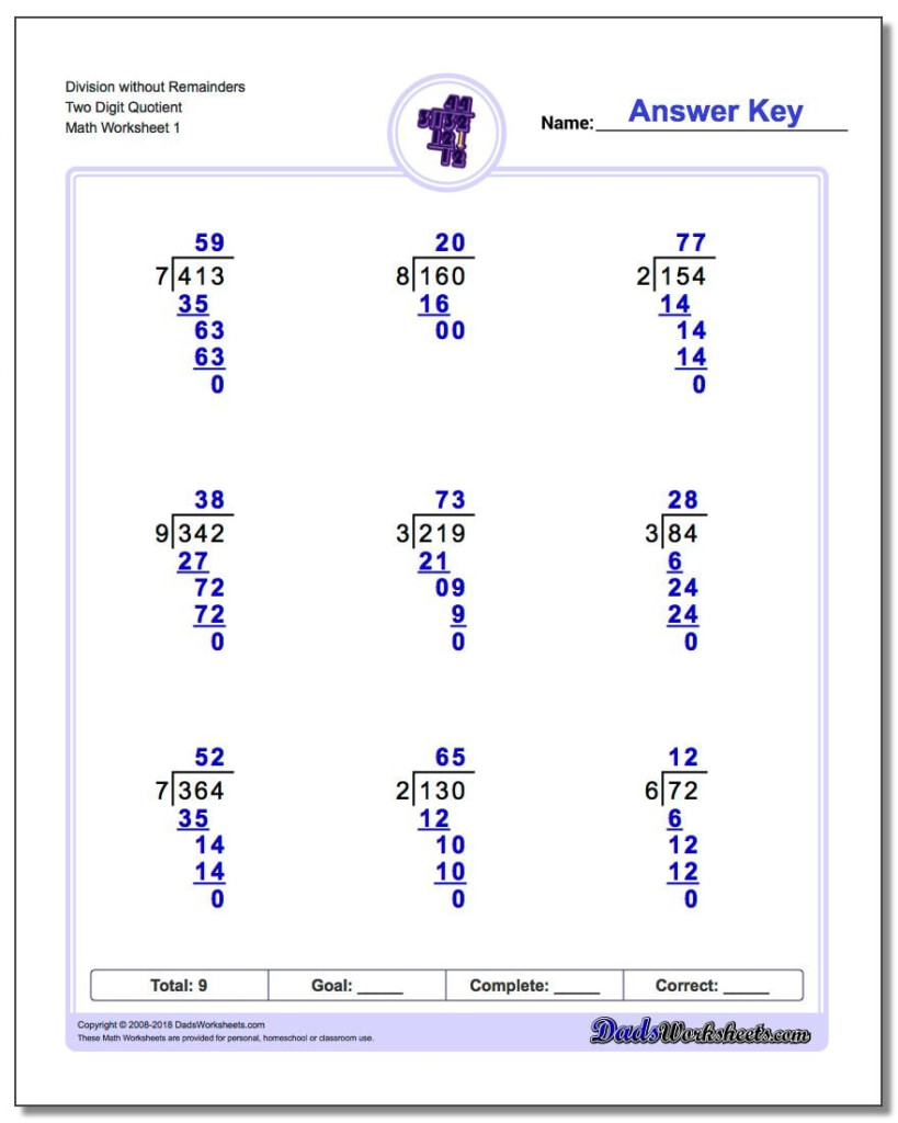 Division Without Remainders