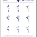 Division Without Remainders