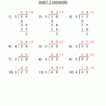 Division Worksheets 3rd Grade