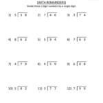 Division Worksheets 3rd Grade Third Grade Math Worksheets Division