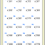 Division Worksheets Practice Questions And Answers Cazoomy