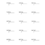 European Long Division With A 2 Digit Divisor And A 3 Digit Dividend