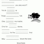 Fill In The Blank Worksheets For Kids