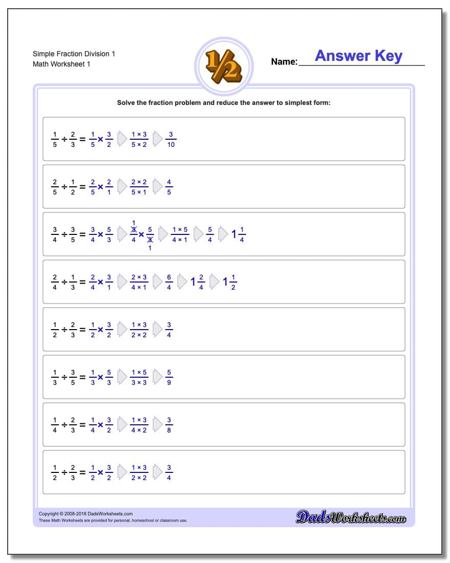 Fraction Division Fraction Division