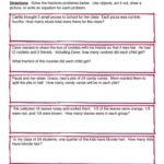 Fraction Word Problems Worksheet Have Fun Teaching Word Problems