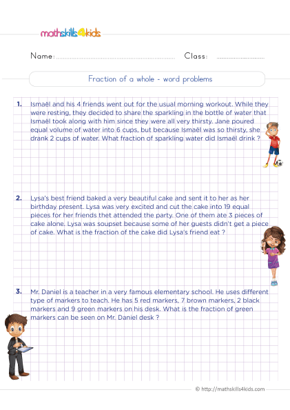 Fractions Worksheets For Grade 5 Pdf Converting Mixed Numbers And 