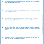 Grade 4 Division Word Problems Worksheets www grade1to6