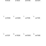 Grade 5 Math Worksheets Decimal Multiplication 1 2 Digits K5 Learning