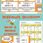 KS2 Division Methods Year 6 Maths Printable Teaching Resources Word
