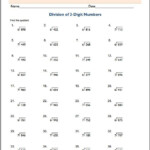 Long Division By 2 digit Numbers Worksheets Betty Moniz s Division