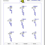 Long Division With Negative Numbers