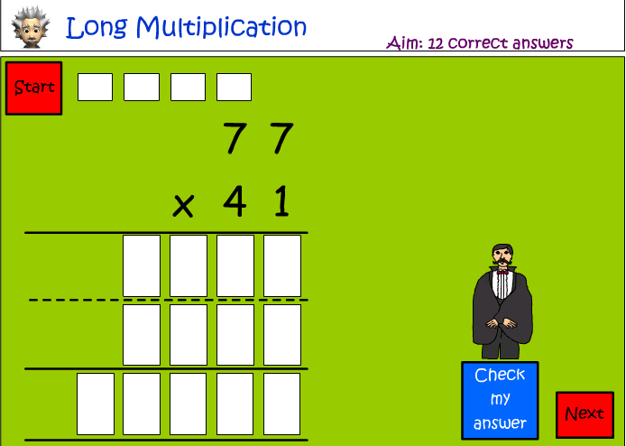 Long Multiplication Studyladder Interactive Learning Games