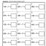 Math Division Worksheets Resources