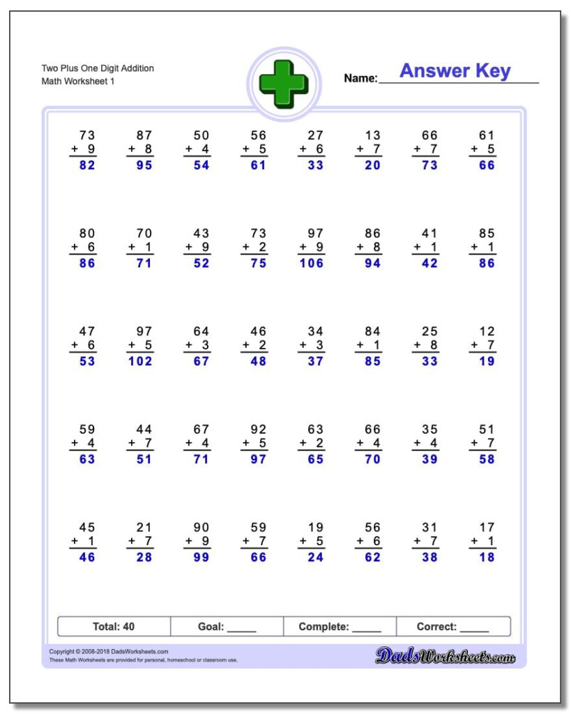 Multi Digit Addition Worksheets