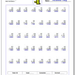 Multi Digit Multiplication