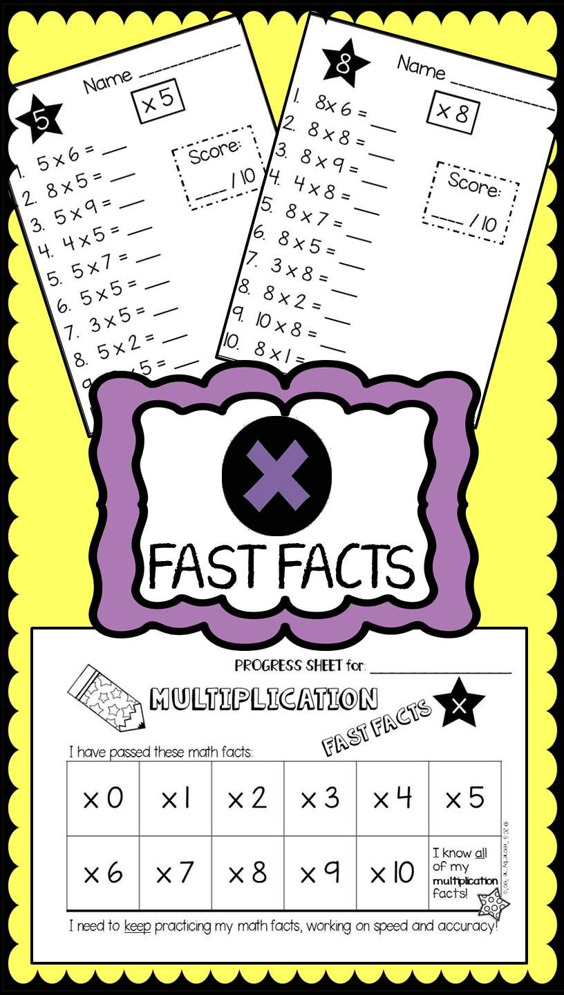 Multiplication Facts Recording Sheet Multiplication Facts Recording Sheet
