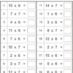 Multiplication Worksheets For Grade 7 4th Grade Math Worksheets Fun